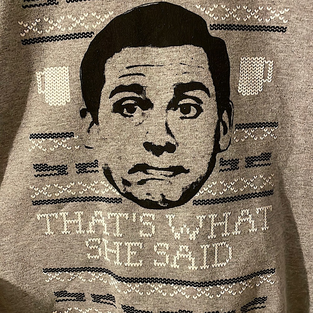 The Office Michael Scott Ugly Christmas Sweatshirt - Large